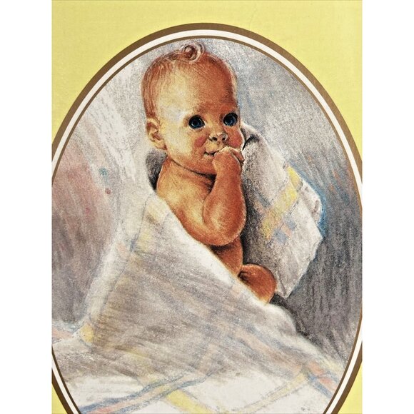 Vintage Bunny Esmond Dreamweaver Acrylic Baby Security Blanket Blue Satin Edge - Picture 3 of 11